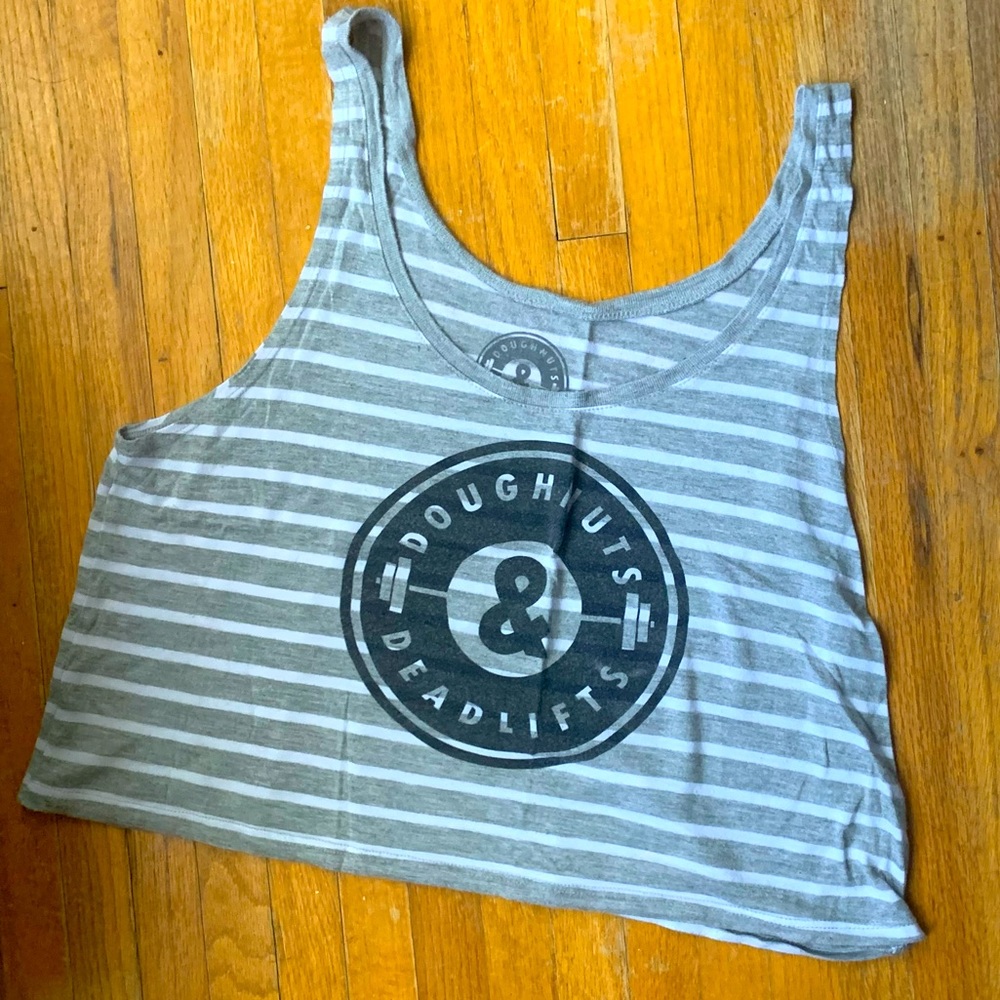 Doughnuts and Deadlifts boxy tank
